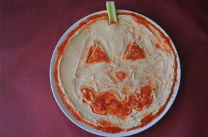 Hummus with roased red pepper