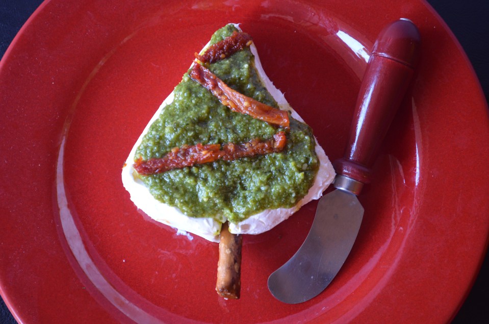 Green salsa and goat cheese Credit Juliana Goodwin (2)