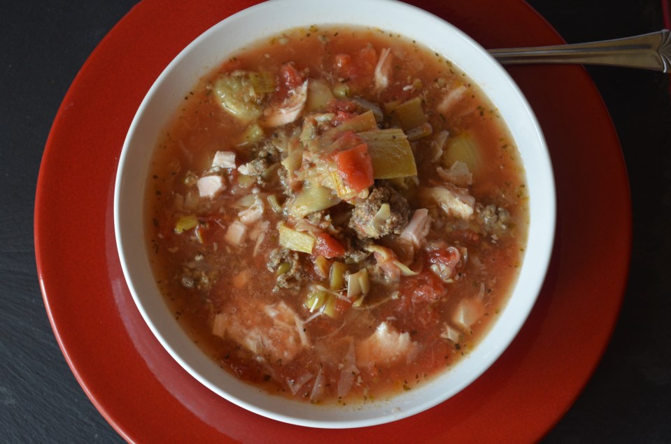 sausage artichoke turkey soup