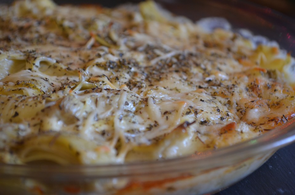 artichoke dip up close